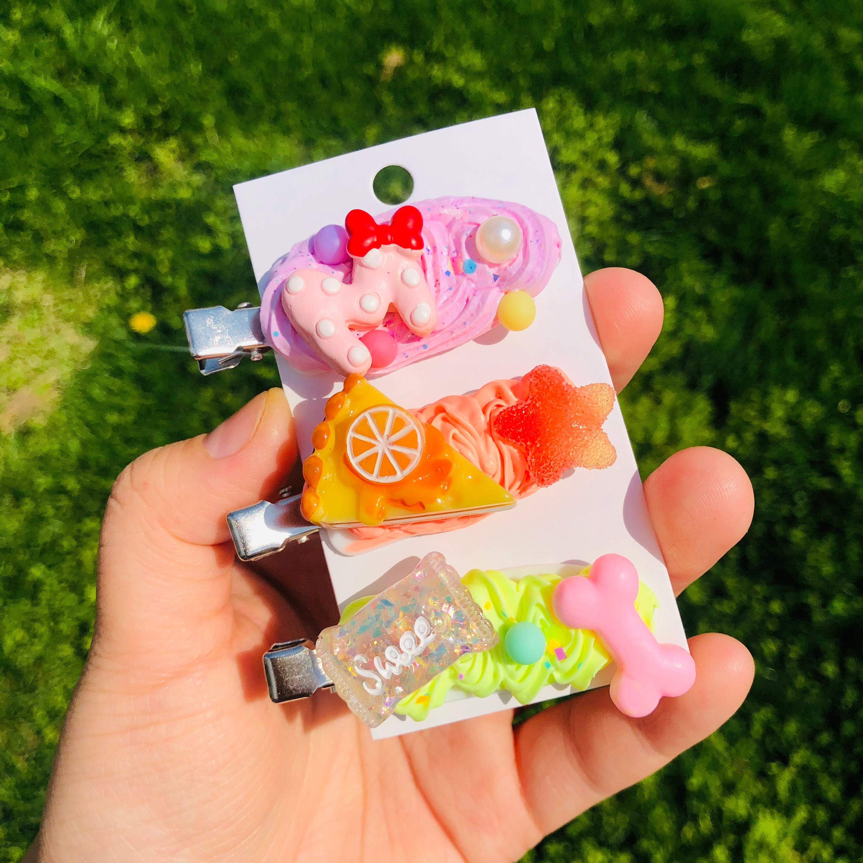 Decoden Resin Charms for hairclips, decorations