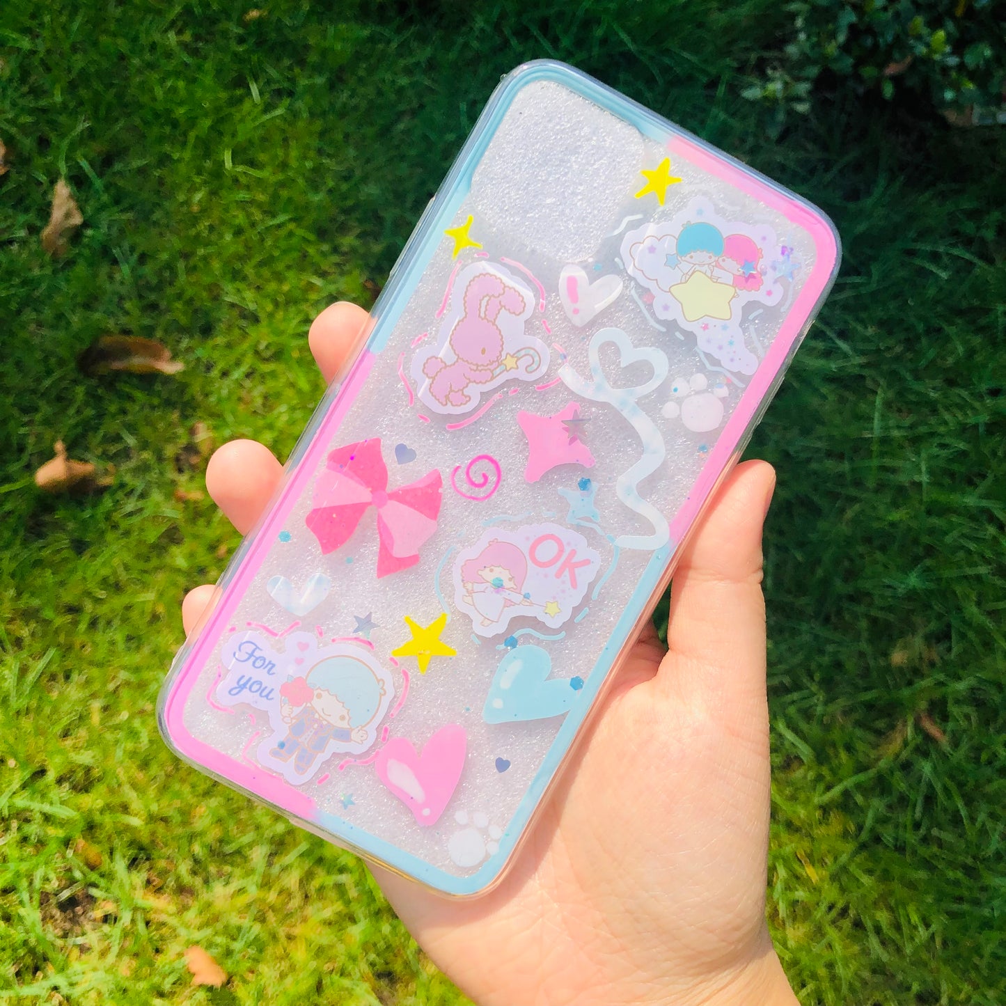 Twin Star Resin Phone Case