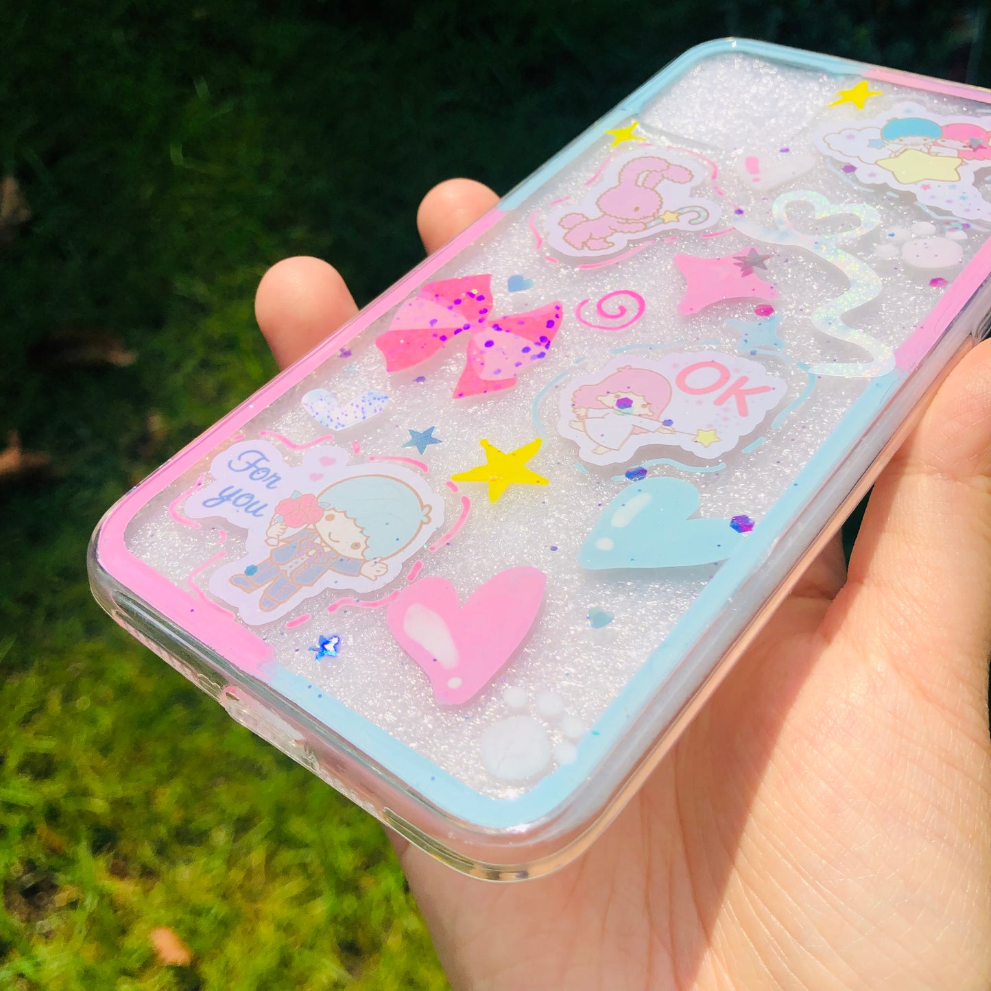 Twin Star Resin Phone Case