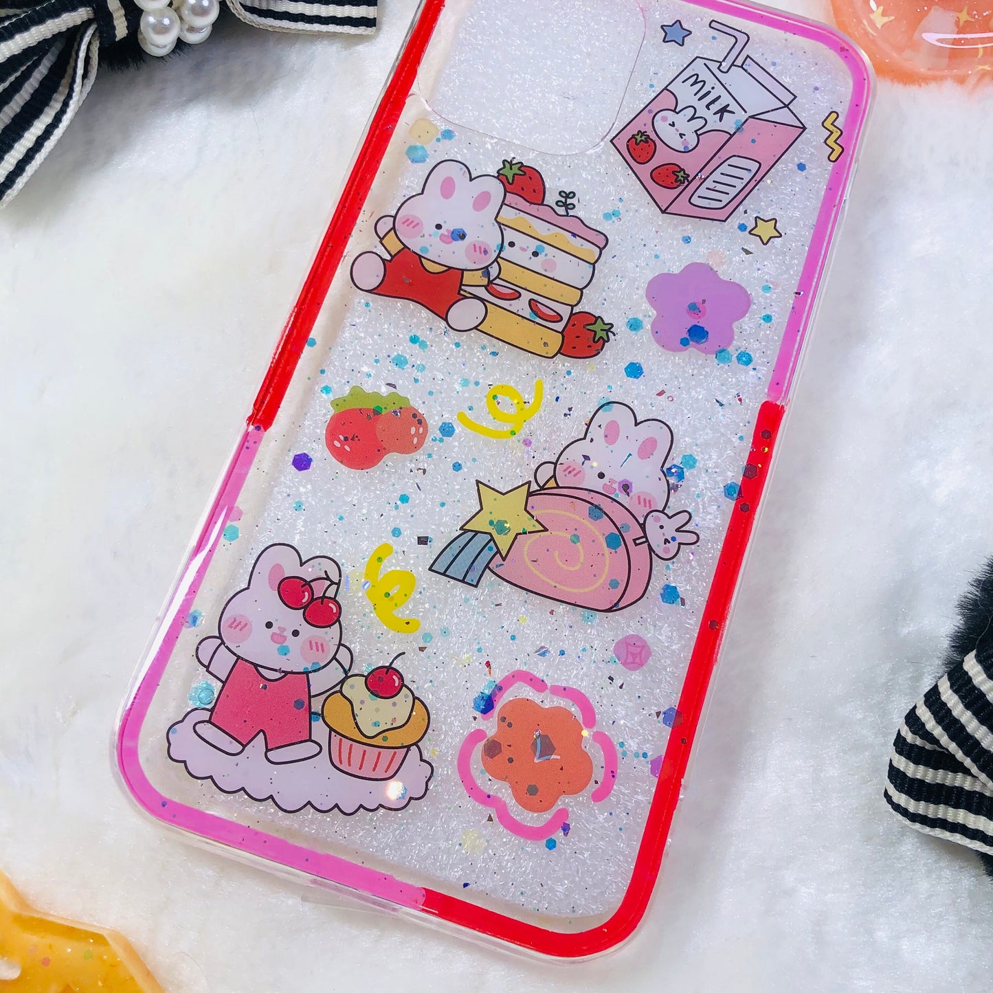 Strawberry Bunny Resin Case