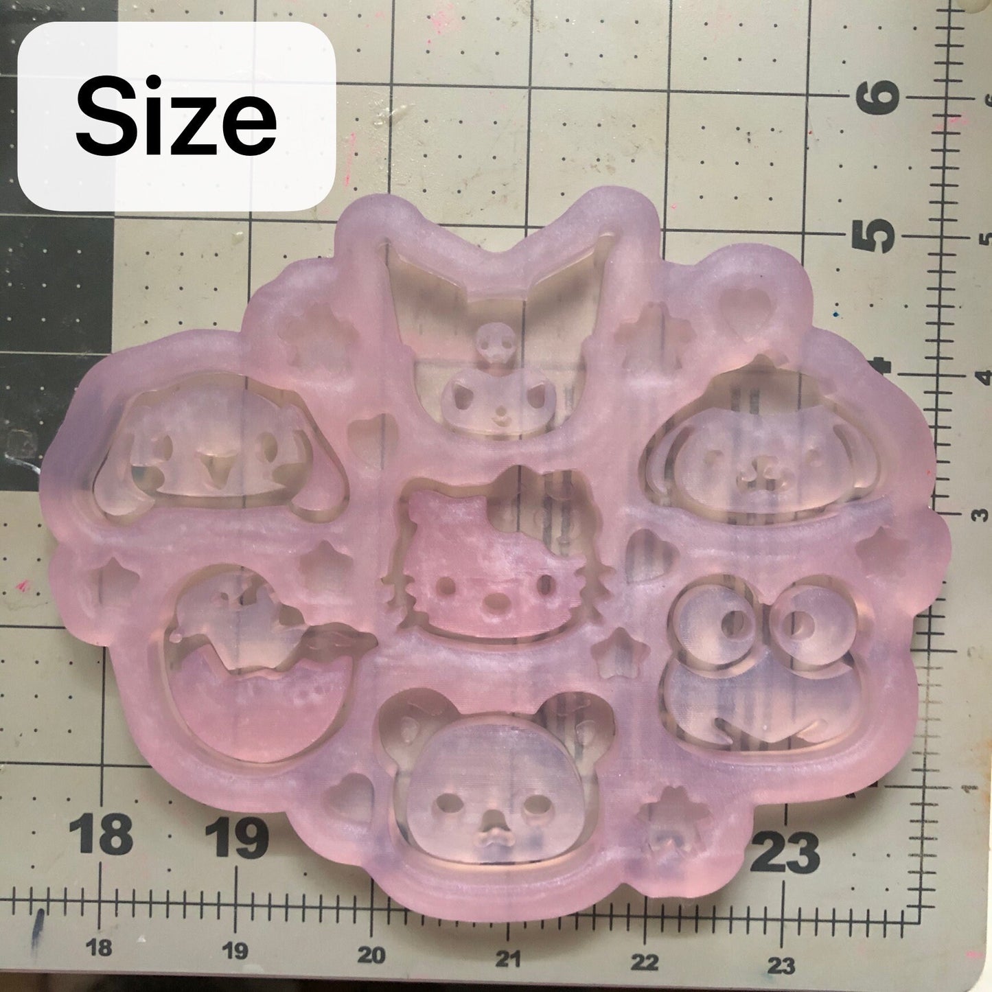 Sanrio Character with Charms Shaker Mold