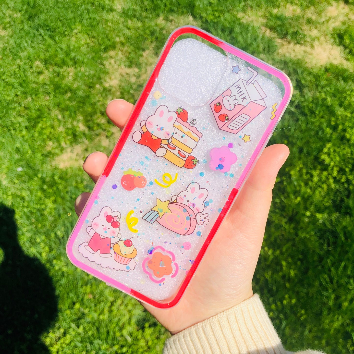 Strawberry Bunny Resin Case