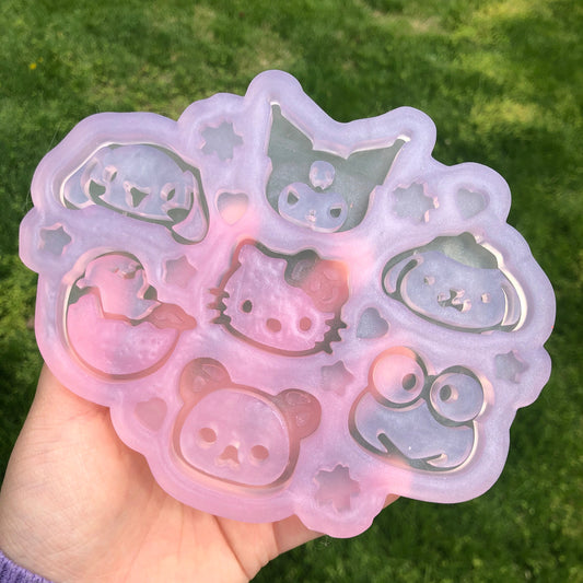 Sanrio Character with Charms Shaker Mold