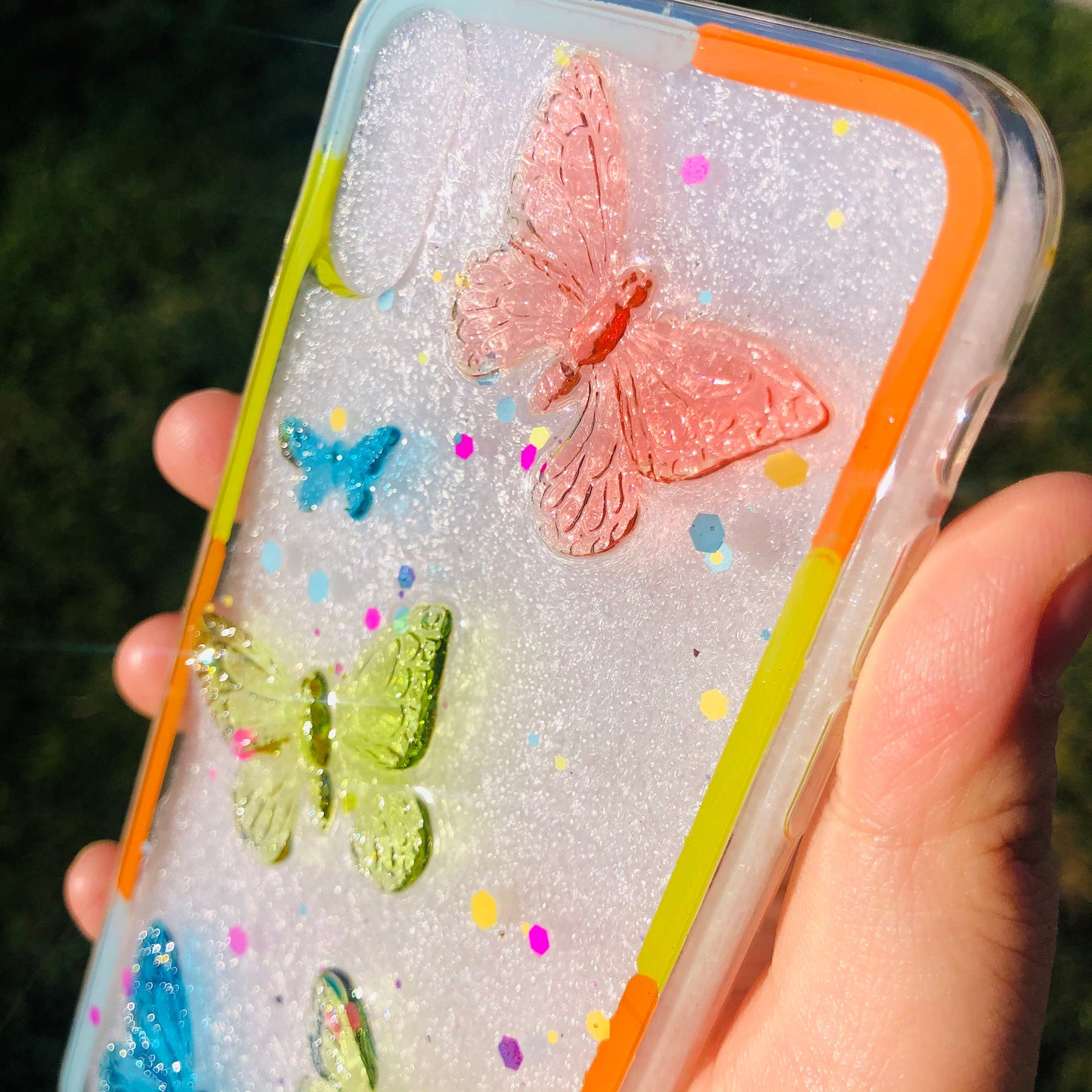 Butterfly Soda Resin Phone Case