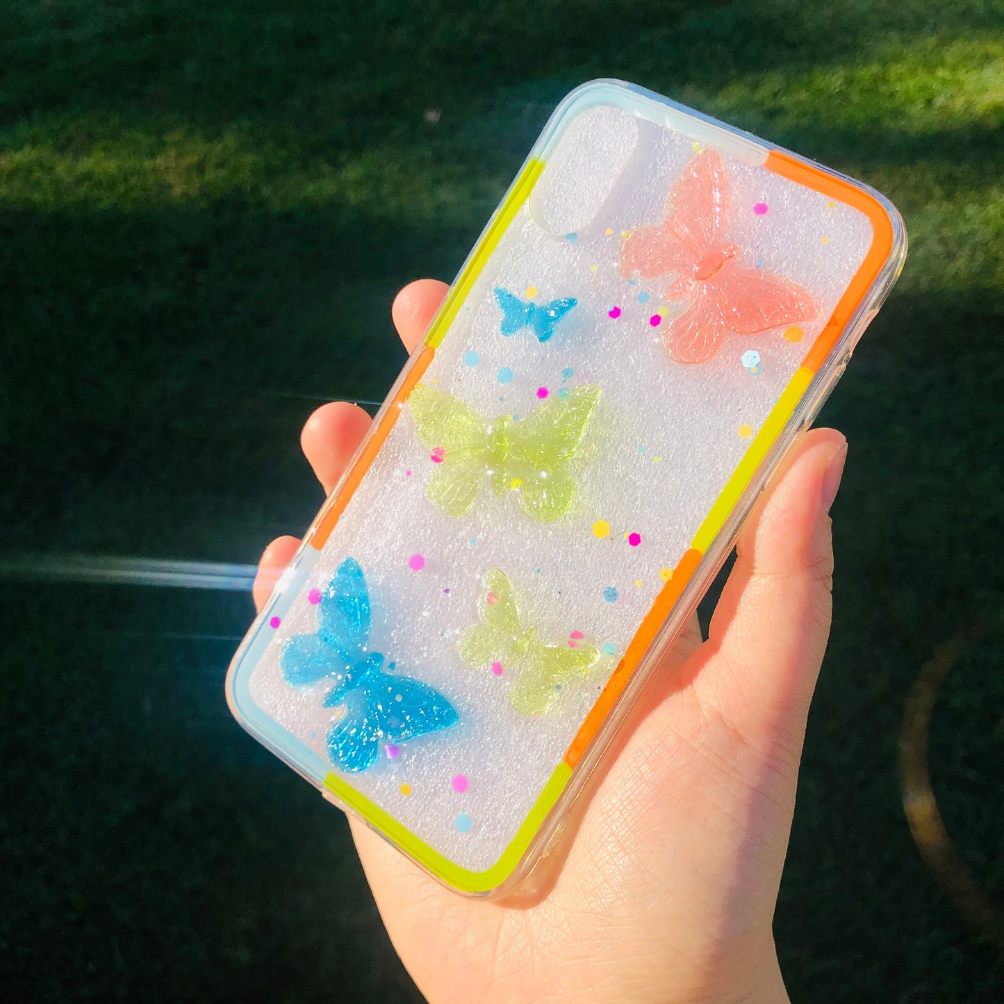 Butterfly Soda Resin Phone Case