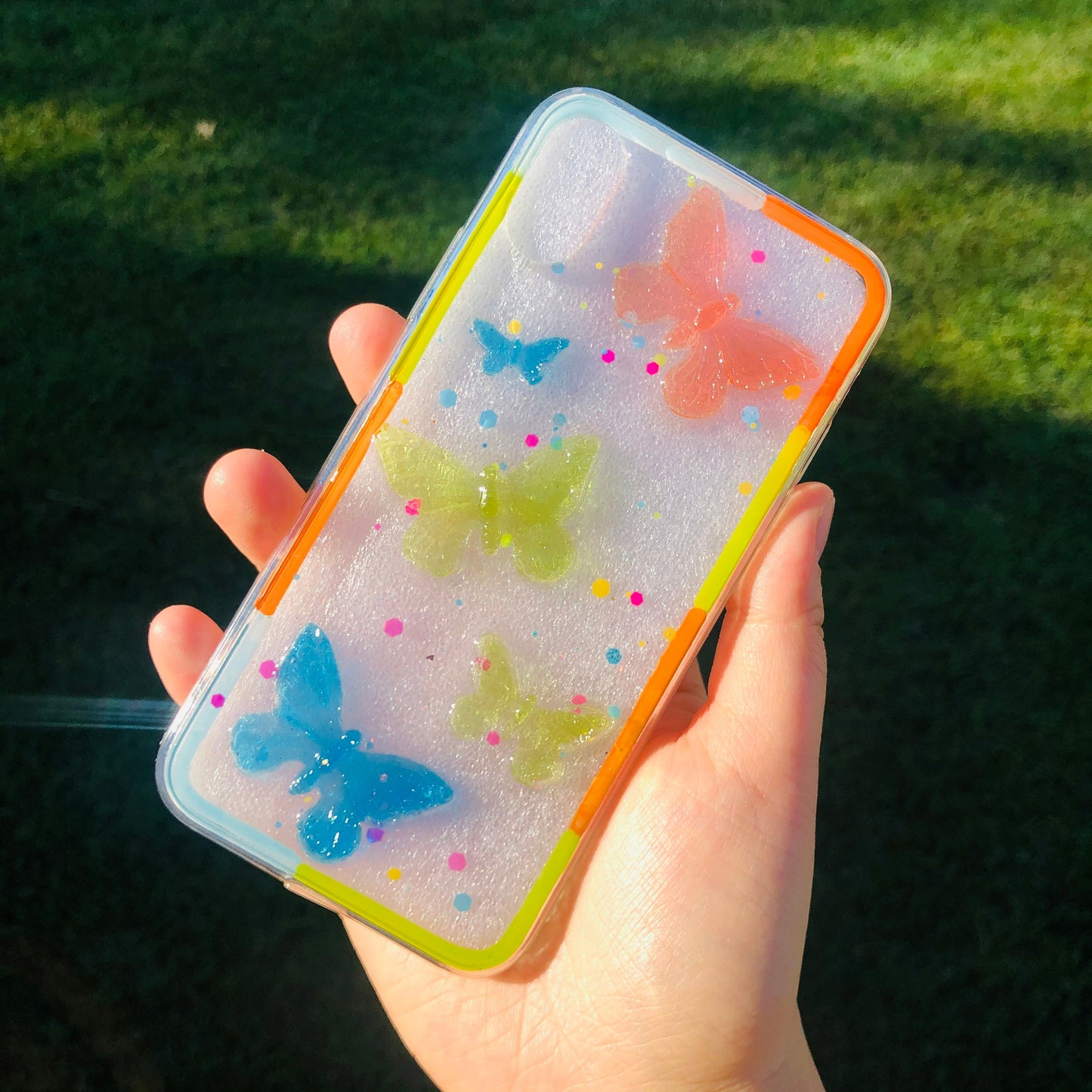 Butterfly Soda Resin Phone Case