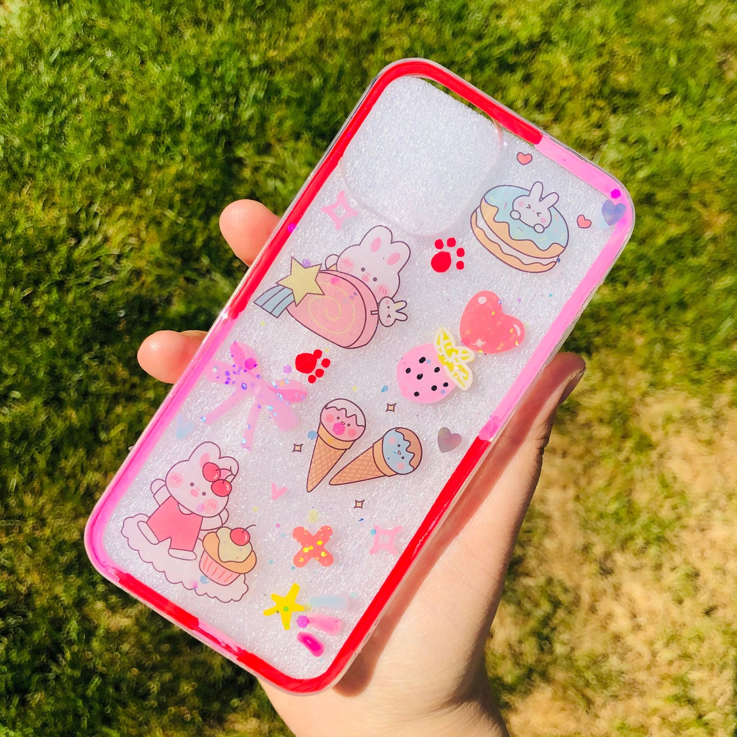 Strawberry Bunny Resin Case