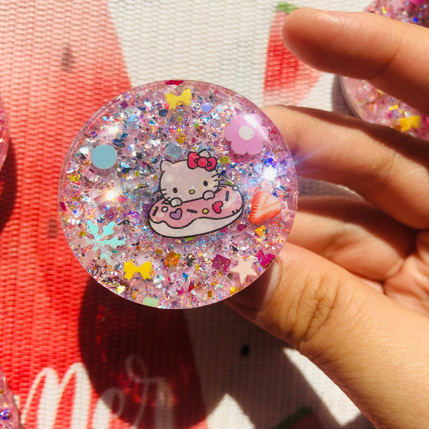 Sanrio Glitter Phone Grip