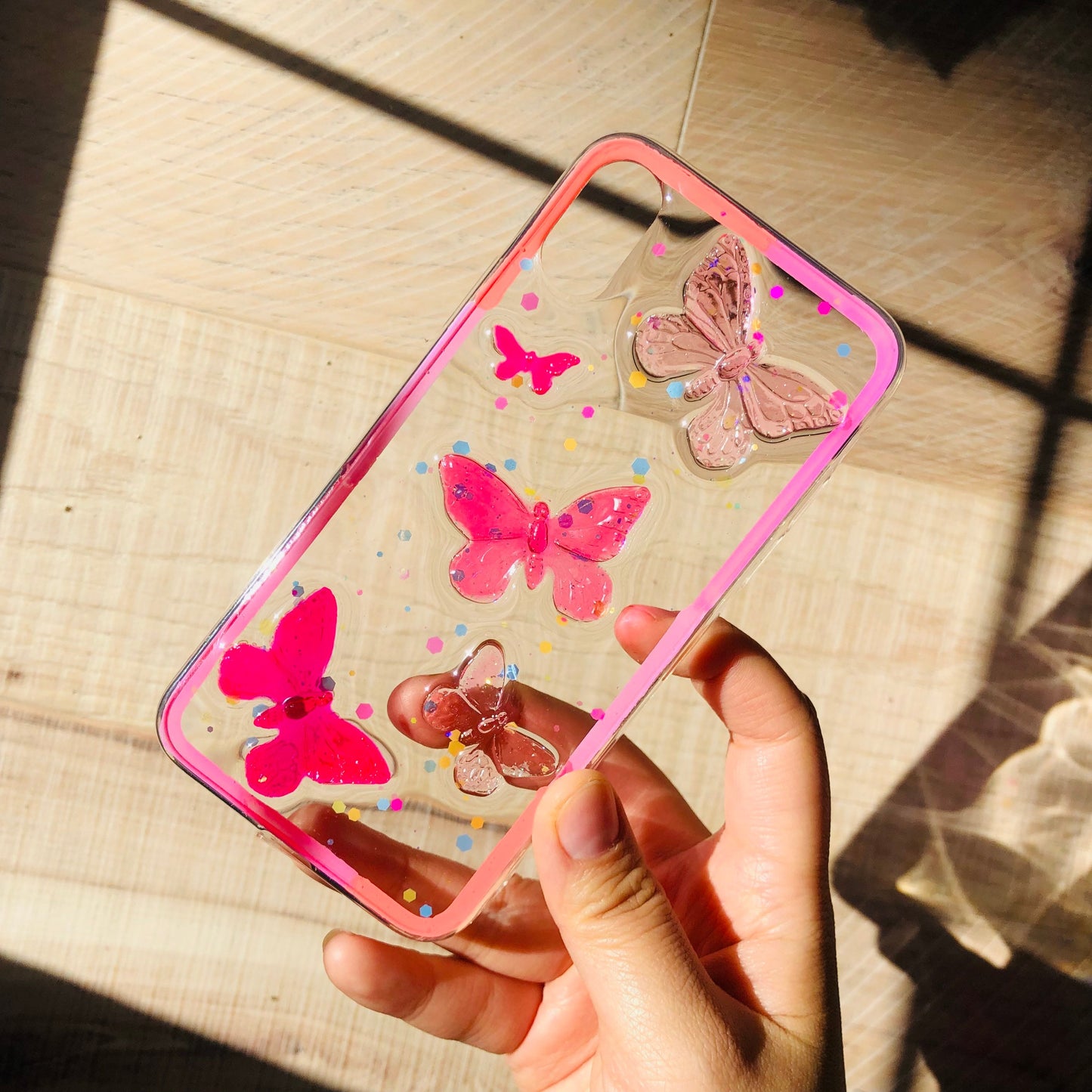 Butterfly Soda Resin Phone Case