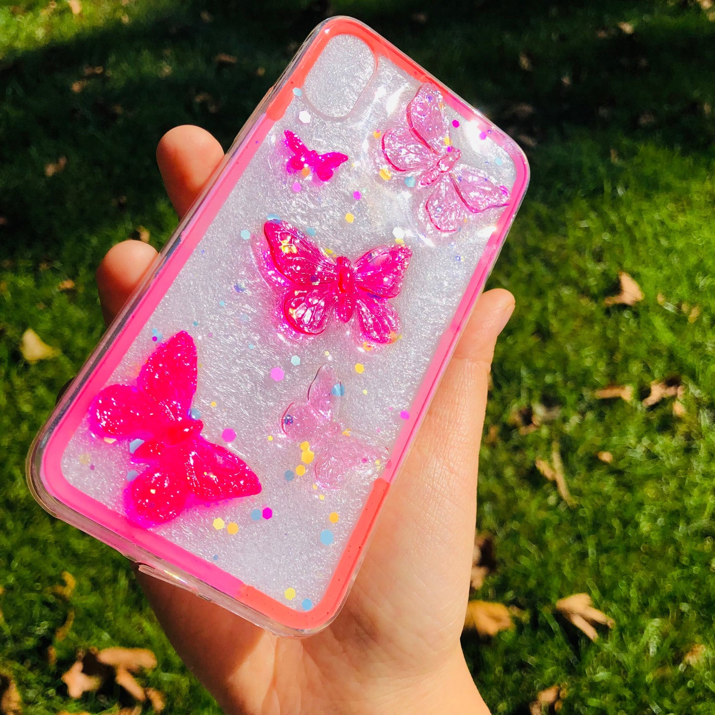 Butterfly Soda Resin Phone Case