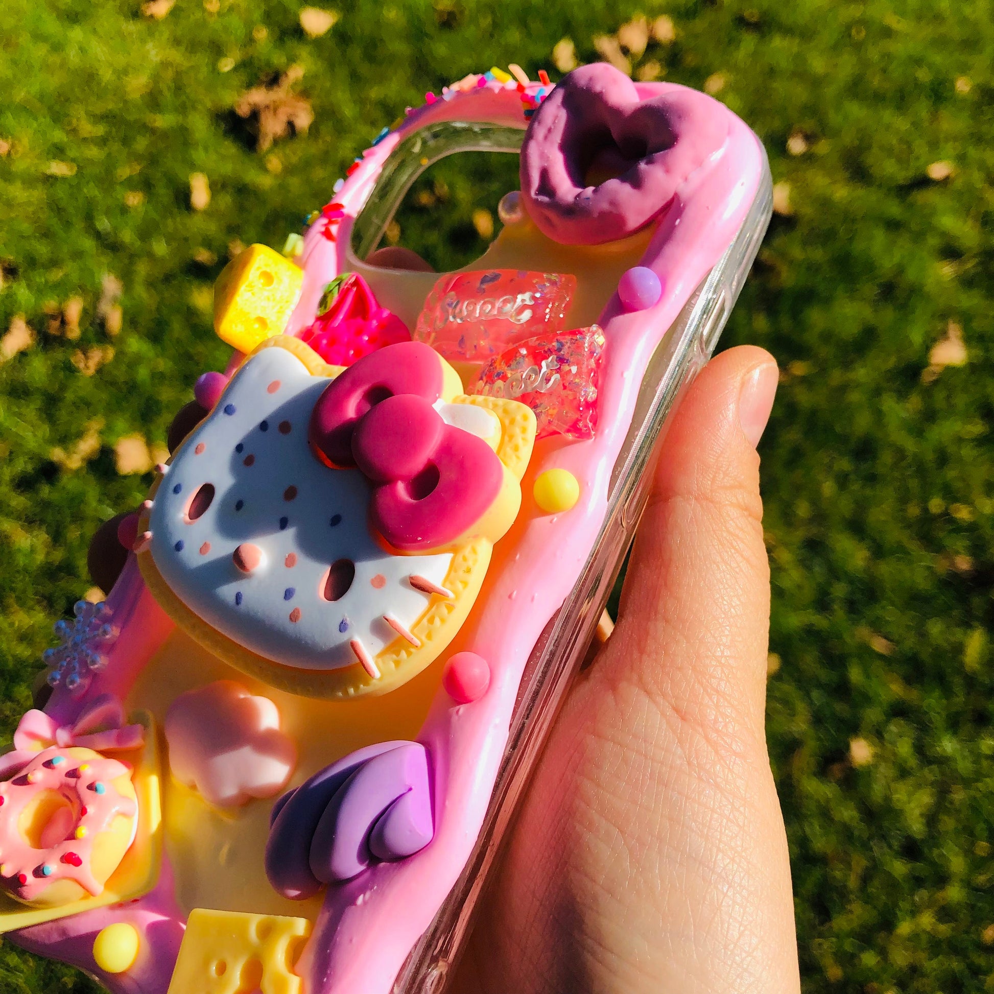 Kawaii Decoden Phone Case for Galaxy Z Flip, Flip 3, Flip 4, Flip 5 Ice  Cream Cookie 