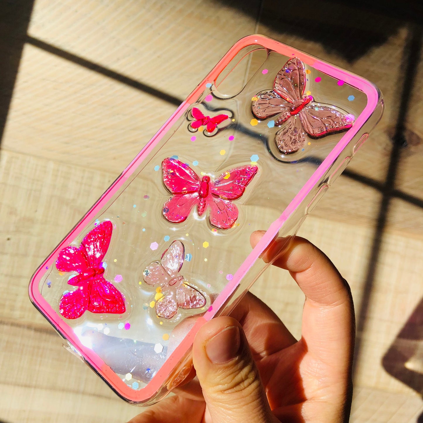 Butterfly Soda Resin Phone Case