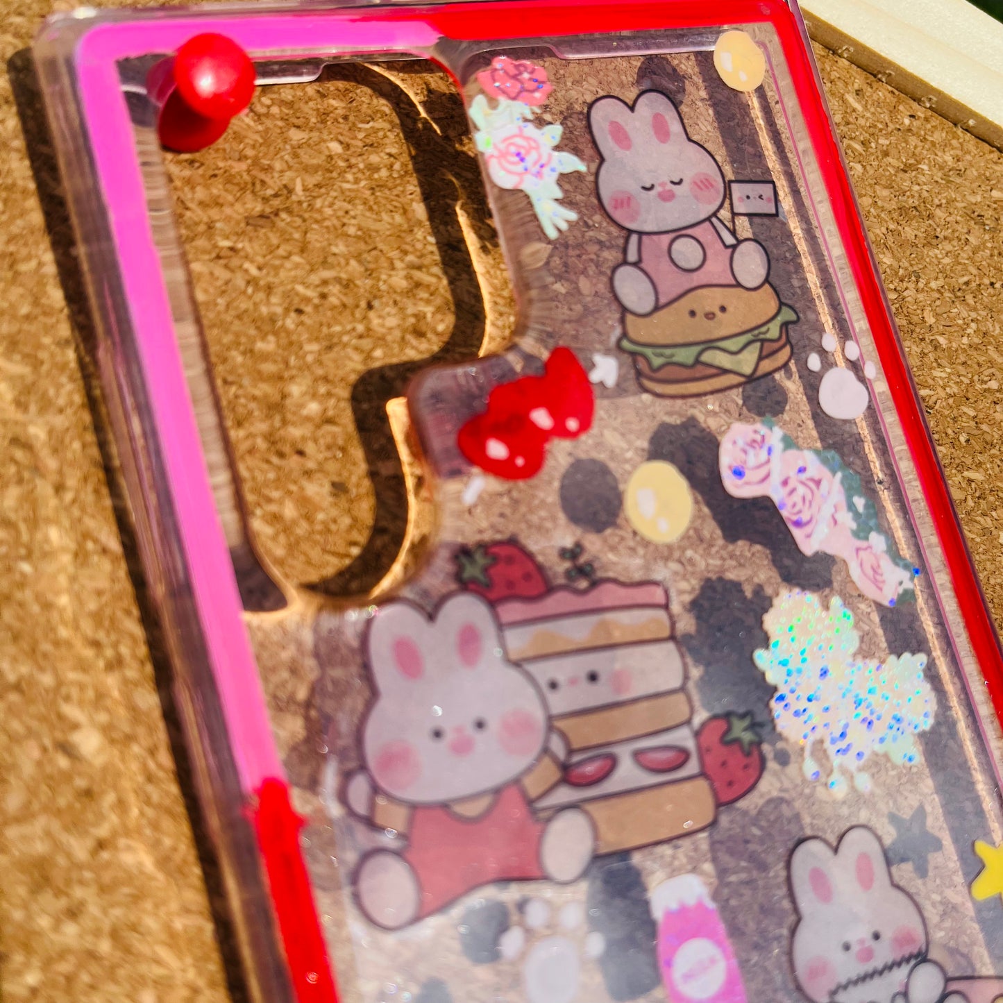 Strawberry Bunny Resin Case