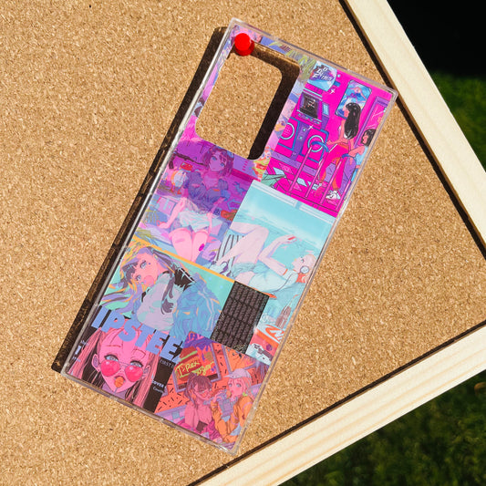 Retro Cool Girl Resin Phone Case