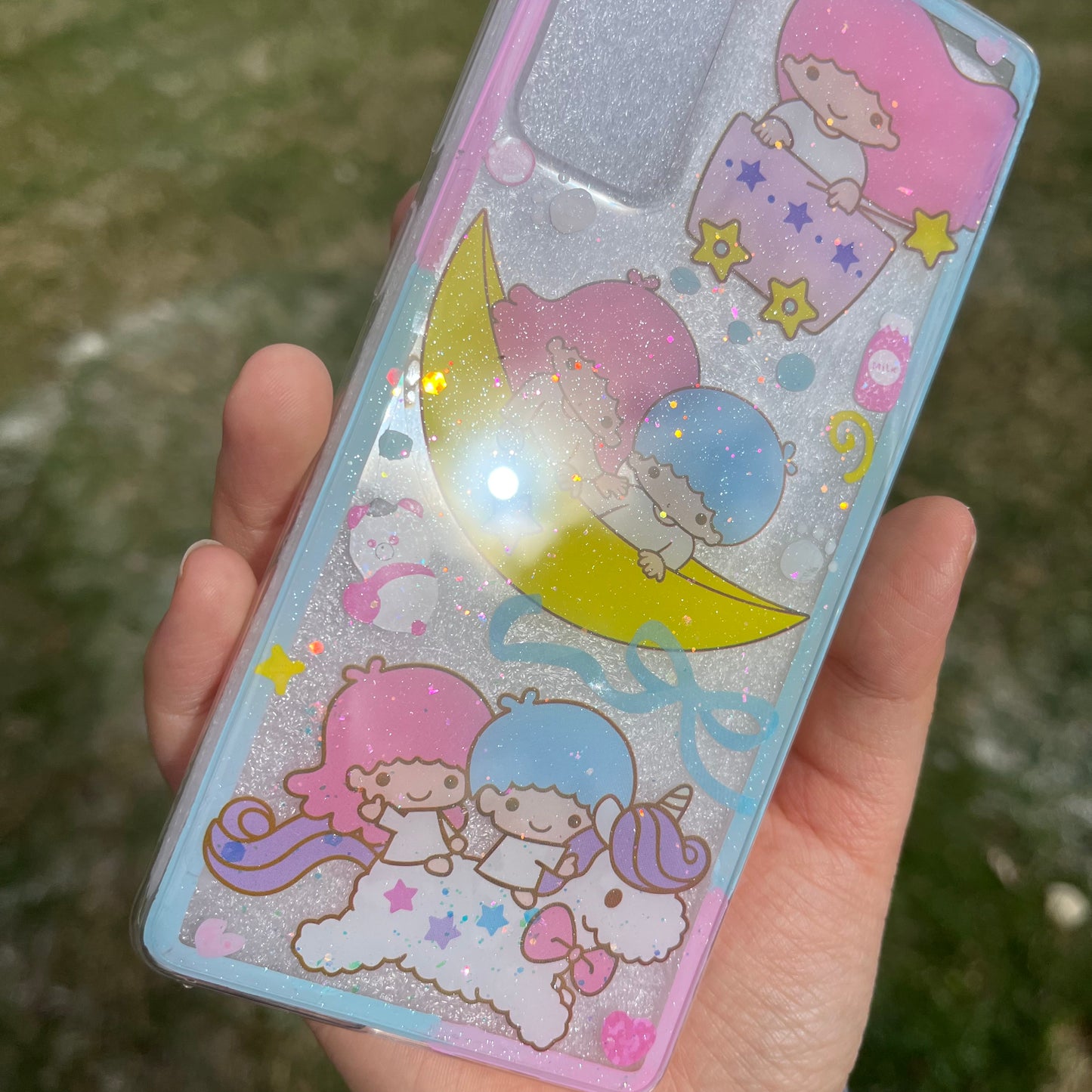 Twin Star Resin Phone Case